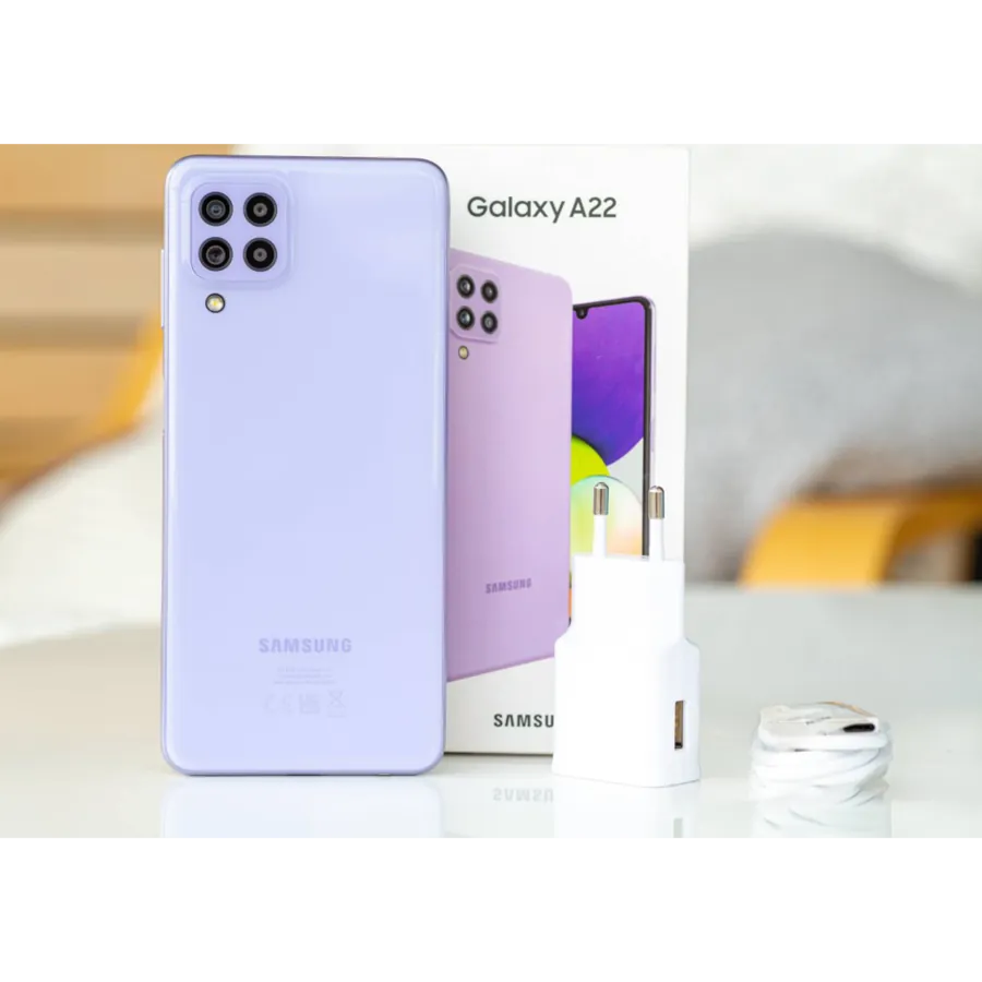گوشی موبایل سامسونگ مدل Galaxy A22 ظرفیت 128 گیگابایت رم 6 گیگابایت (مشکی)